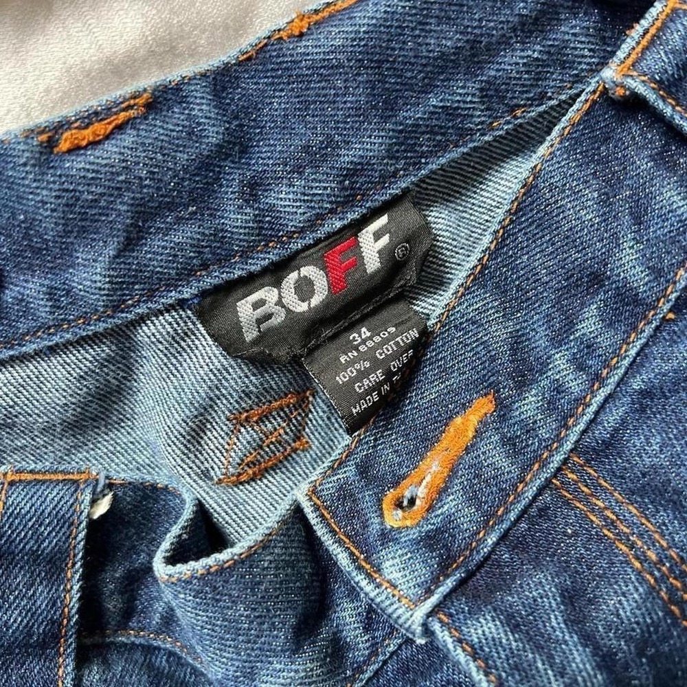 Boff Vintage Y2K Size 34 Baggy Men Denim Hip Hop Jeans Streetwear Retro Straight - Picture 6 of 6